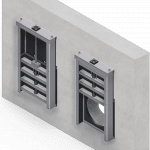 HDPE & Stainless Steel Wall Mounted Penstock  - ⌀ 0250mm