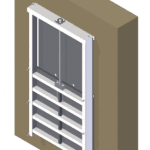 HDPE & Stainless Steel Wall Mounted Penstock  - ⌀ 0400mm