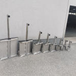 HDPE & Stainless Steel Wall Mounted Penstock - Ø 150mm - 2