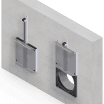 HDPE & Stainless Steel Wall Mounted Penstock - Ø 150mm