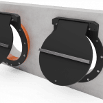 HDPE Flap Valve, Wall - Flange mounted  - Ø 1000mm - 3