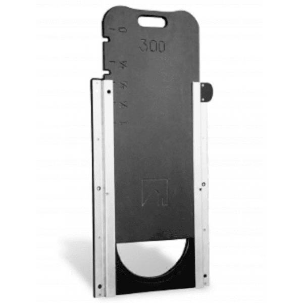 HDPE Hand Stop Gate Wall Mounted ≤ 1 MwC - Ø 400mm
