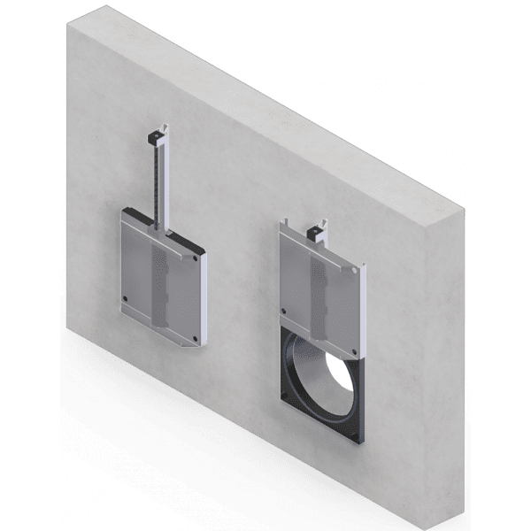 HDPE & Stainless Steel Wall Mounted Penstock - Ø 150mm