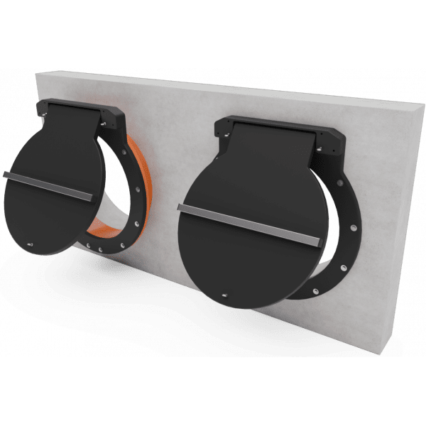 HDPE Flap Valve, Wall - Flange mounted  - Ø 1000mm - 3